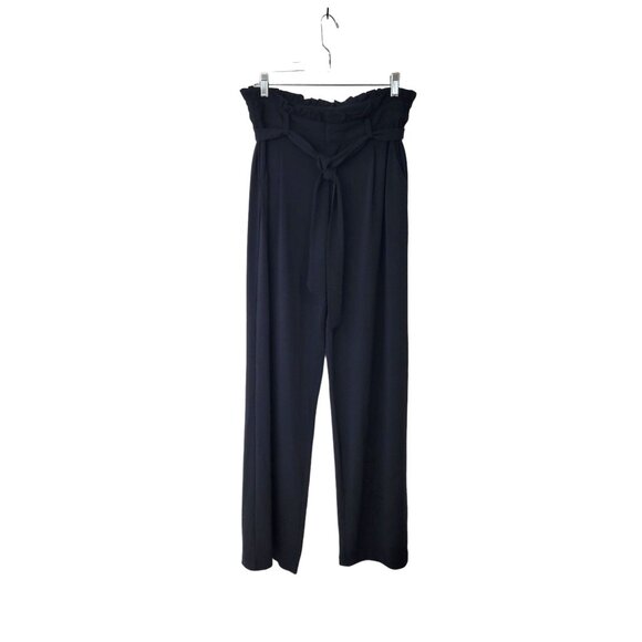 ModCloth Black Jersey Trousers with Paper Bag Waist - Picture 5 of 7